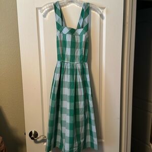 Jcrew checkered dress NWOT!